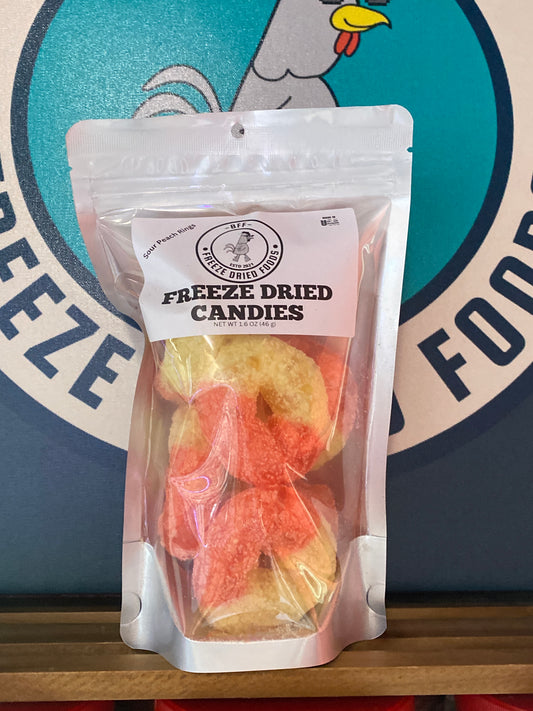 Sour Peach Rings- Freeze Dried