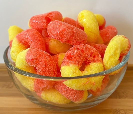 Sweet Peach Rings- Freeze Dried